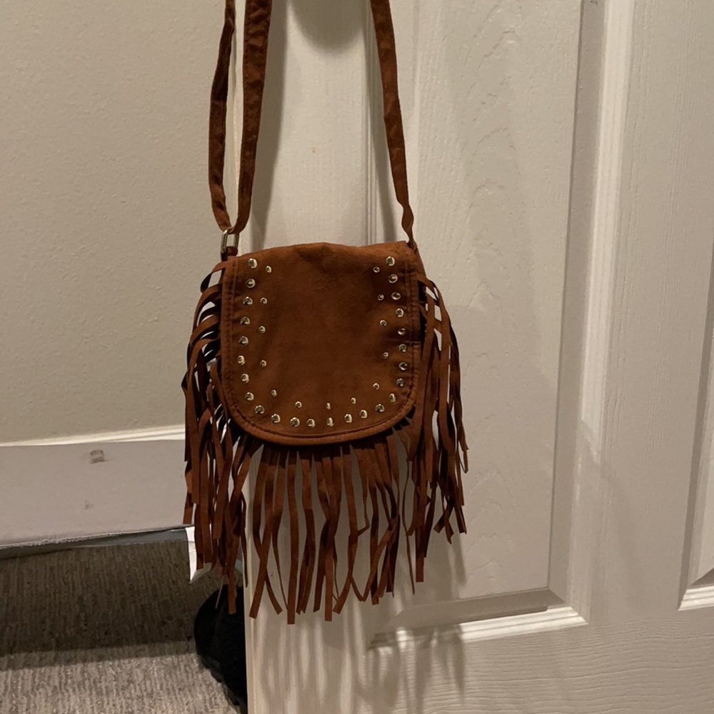 Justice girls brown handbag